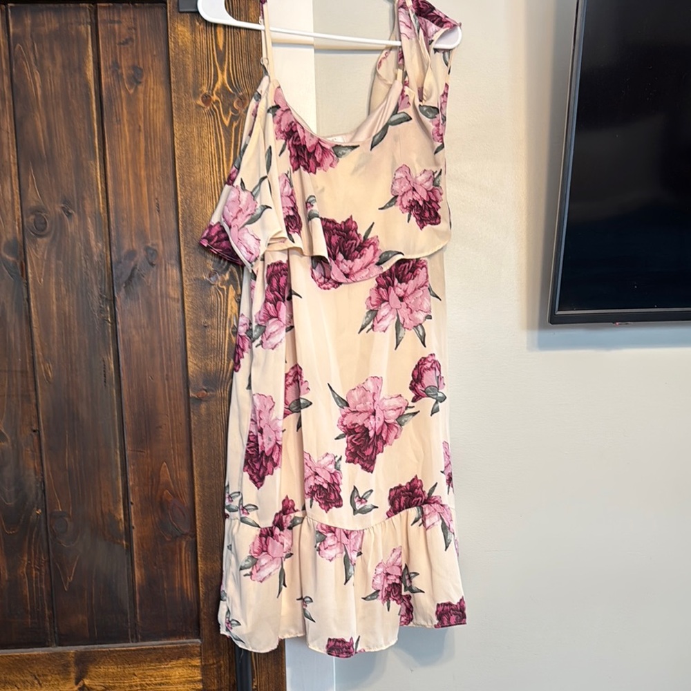 Women’s dress with peony flowers
